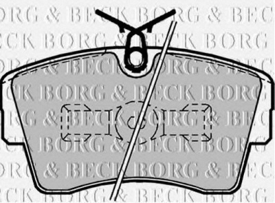 BORG & BECK bbp1166 -  Комплект тормозных колодок, дисковый тормоз